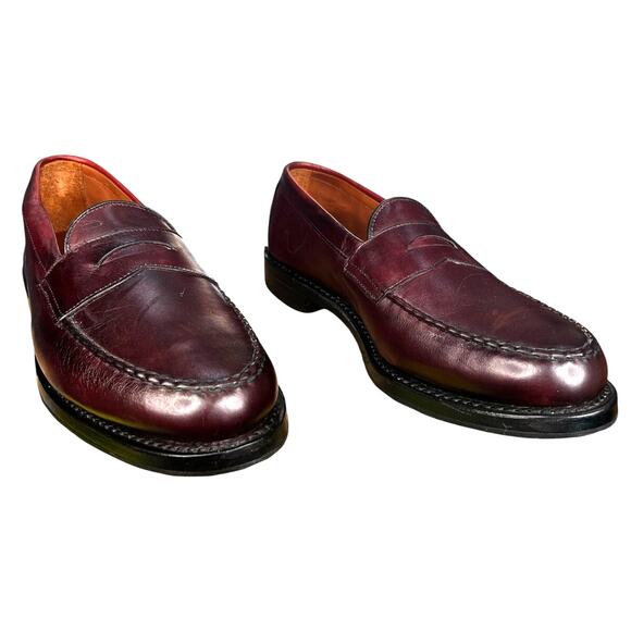 Allen Edmonds Men’s Patriot Burgundy Leather Penny Loafer Size US 8.5 D main image 12
